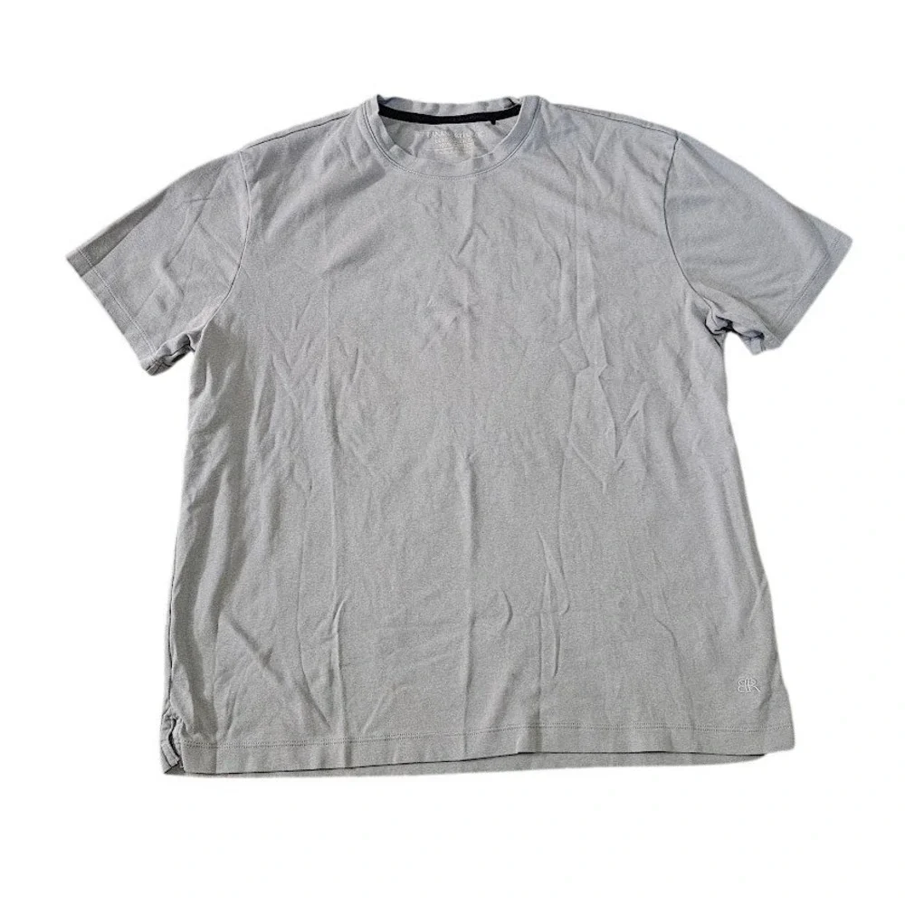 Banana Republic Luxe Touch Tee Mens Large Grey 100% Cotton Short Sleeve T-Shirt